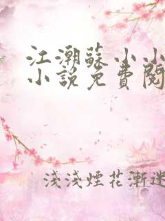 江潮苏小小穿越小说免费阅读全集