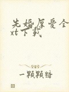 先婚厚爱全文txt下载