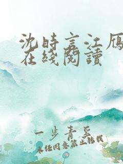 沈时言江雁小说在线阅读