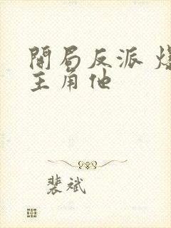 开局反派 爆艹主角他