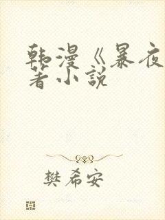 韩漫《暴夜》原著小说
