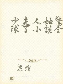 少夫人她惊艳全球了小说全文