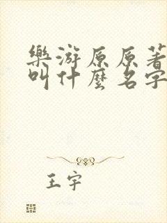 乐游原原著小说叫什么名字