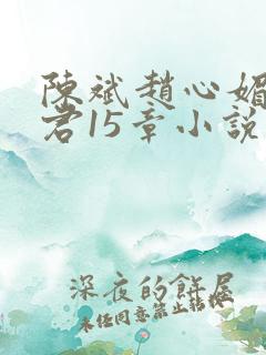陈斌赵心媚高婉君15章小说