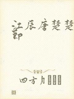 江辰唐楚楚全章节