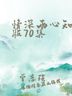 情深两心知完整版70集