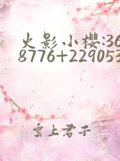 火影小樱:368776+229053