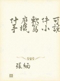 什么软件可以用手机写小说赚钱