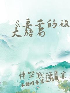 《妻子的姐姐》大结局