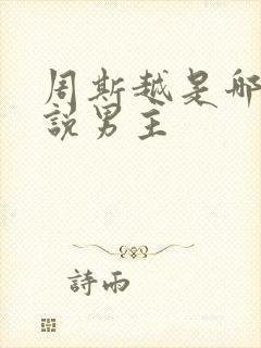 周斯越是哪本小说男主