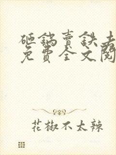 砸锅卖铁去上学免费全文阅读txt下载