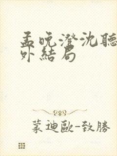 孟晚澄沈听澜番外结局