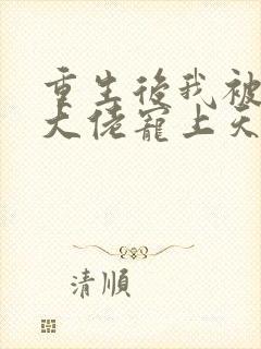 重生后我被病娇大佬宠上天阅读全文