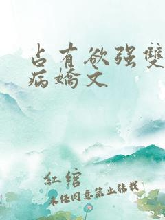 占有欲强双男主病娇文