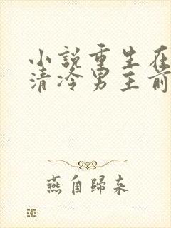 小说重生在折辱清冷男主前免费阅读