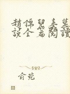 赵锦儿秦慕修小说全篇阅读