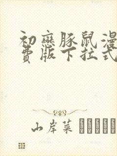 初恋豚鼠漫画免费版下拉式