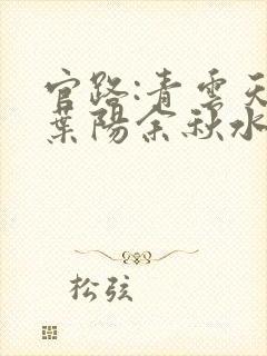 官路:青云天骄叶阳余秋水全本阅读