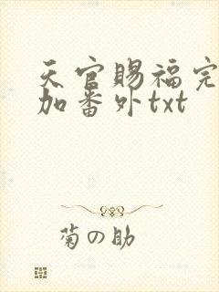 天官赐福完整版加番外txt