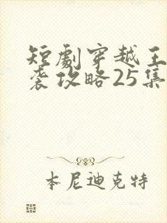 短剧穿越王妃逆袭攻略25集免费观看