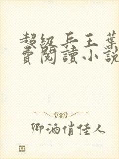 超级兵王叶谦免费阅读小说