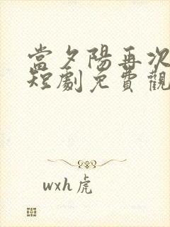 当夕阳再次心动短剧免费观看