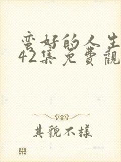 蛮好的人生1—42集免费观看