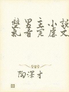 双男主小说一口气看完虐文