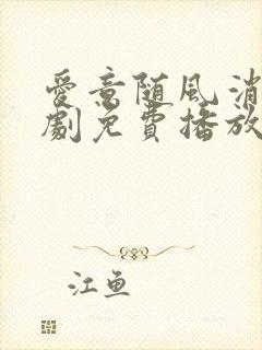 爱意随风消逝短剧免费播放