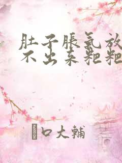 肚子胀气放屁拉不出来粑粑怎么回事