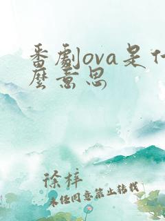 番剧ova是什么意思