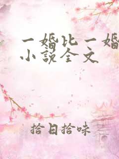 一婚比一婚还高小说全文
