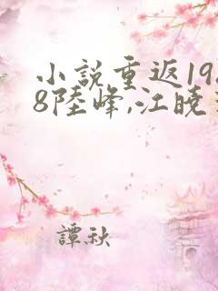 小说重返1988陆峰,江晓燕