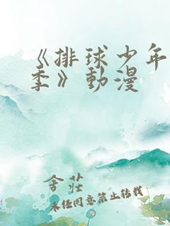 《排球少年第二季》动漫