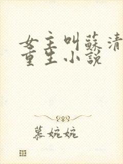 女主叫苏清欢的重生小说