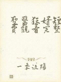 圣医狂婿短剧免费观看完整版