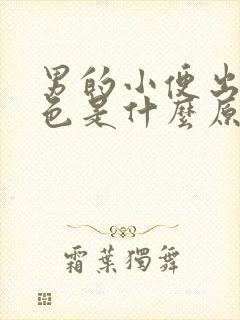 男的小便出现红色是什么原因