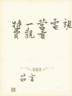 特一营电视剧免费观看