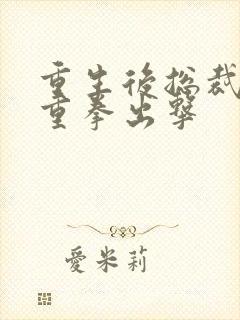 重生后总裁夫人重拳出击