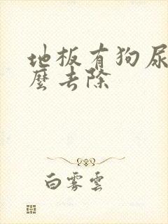 地板有狗尿味怎么去除