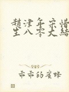 赵津年宋惜音重生八零大结局