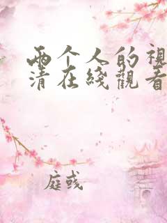 两个人的视频高清在线观看动漫