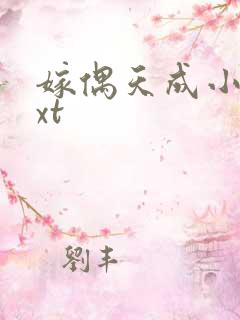 嫁偶天成小说txt