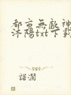 都市无敌神医唐沐阳txt下载