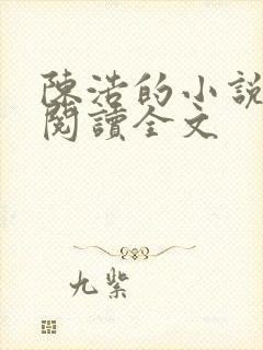 陈浩的小说免费阅读全文