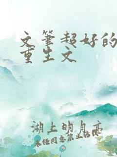 文笔超好的古言重生文