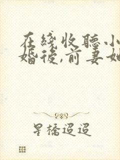 在线收听小说离婚后,前妻她悔不当初