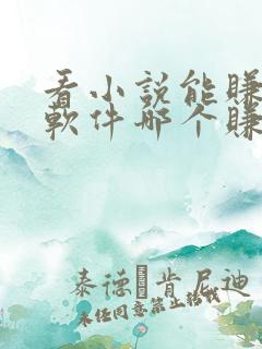 看小说能赚钱的软件哪个赚得多