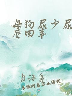 母狗尿少尿频怎么回事