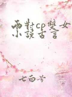 两对cp双女主小说古言